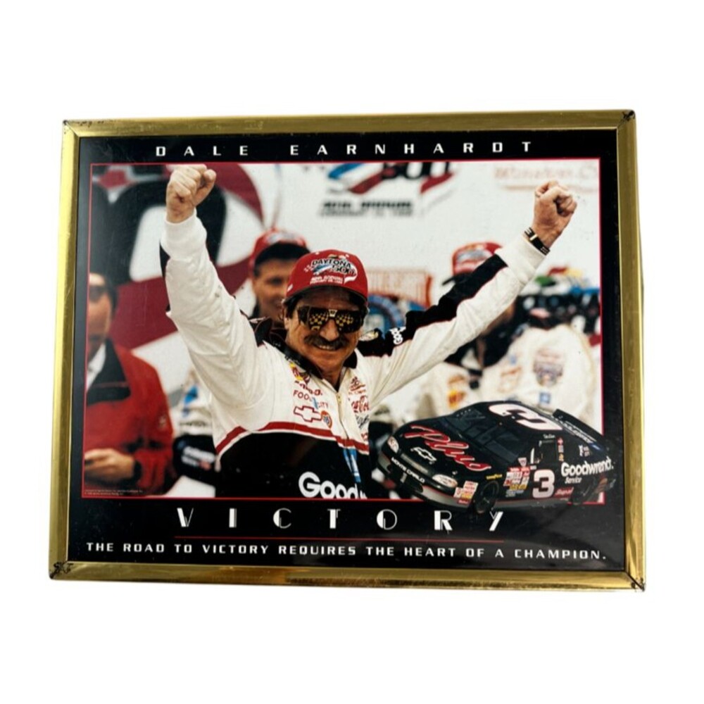 1999 Dale Earnhardt Sr. NASCAR #3 FRAMED Poster 8x10 Gold Frame 90s Daytona 500